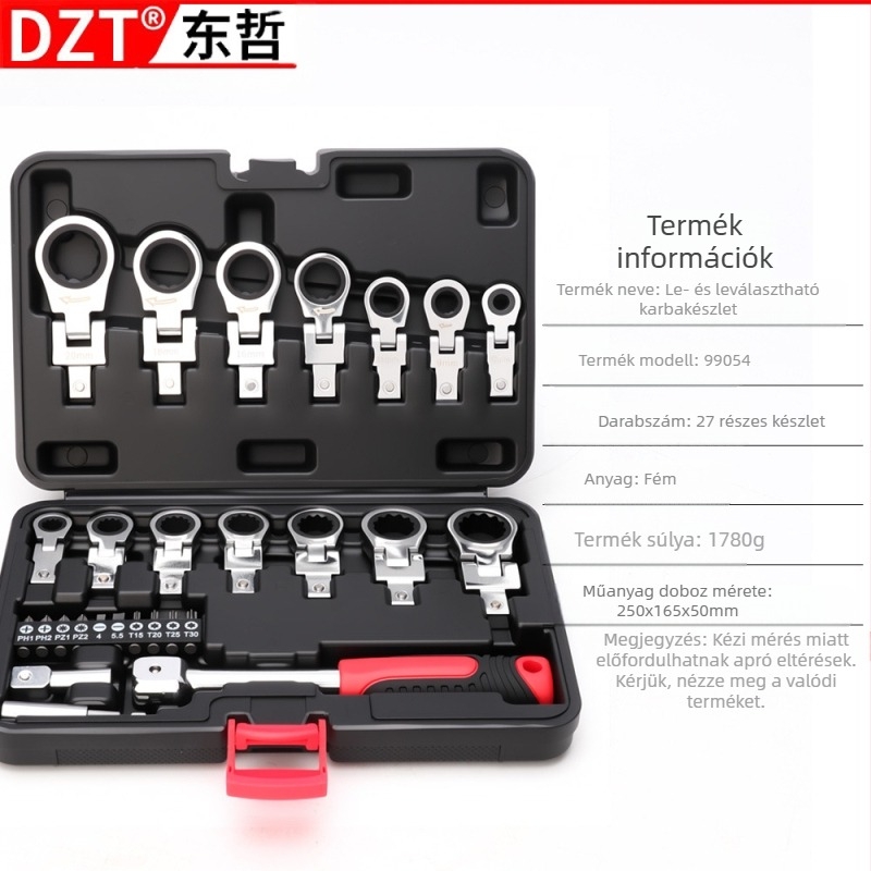 Összecsukható fejű állítható kulcs, kattogó mechanizmussal és teleszkópos működéssel | MF, 45# acél