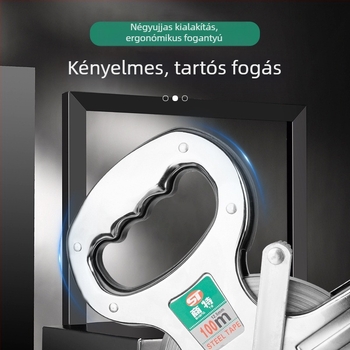 Rozsdamentes acélból készült keretes szalagmérő helyszíni mérésekhez, rack csatlakozással