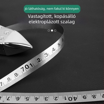 Rozsdamentes acélból készült keretes szalagmérő helyszíni mérésekhez, rack csatlakozással