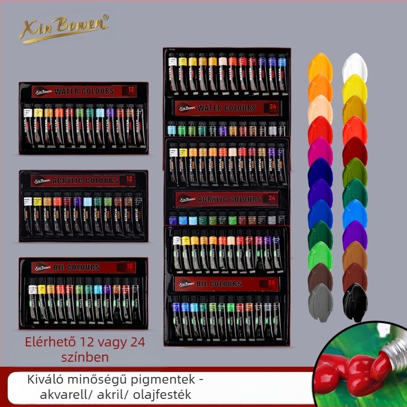 Xinbowen olajfesték alumínium csövekben, 24 színű doboz festésre
