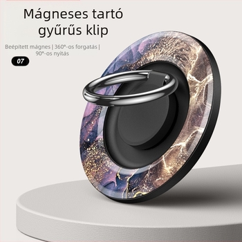 MagSafe-kompatibilis mágneses telefon-gyűrű tartó forgó asztali állvánnyal – fém-műanyag konstrukció, testreszabható