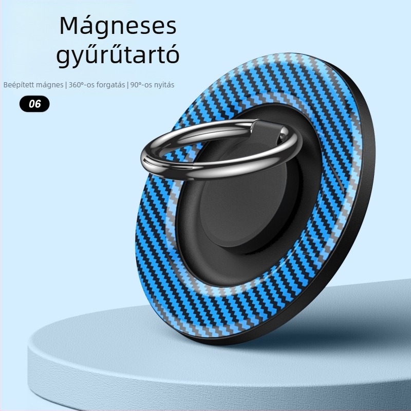 MagSafe-kompatibilis mágneses telefon-gyűrű tartó forgó asztali állvánnyal – fém-műanyag konstrukció, testreszabható