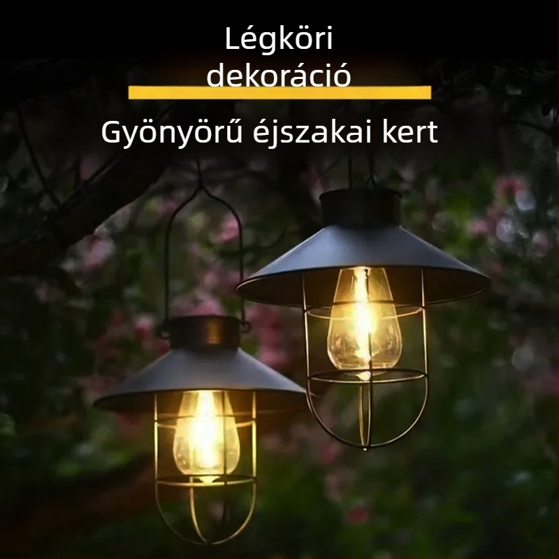 Napelemes tájvilágítás TY-K108, vasból készült test, LED, IP44