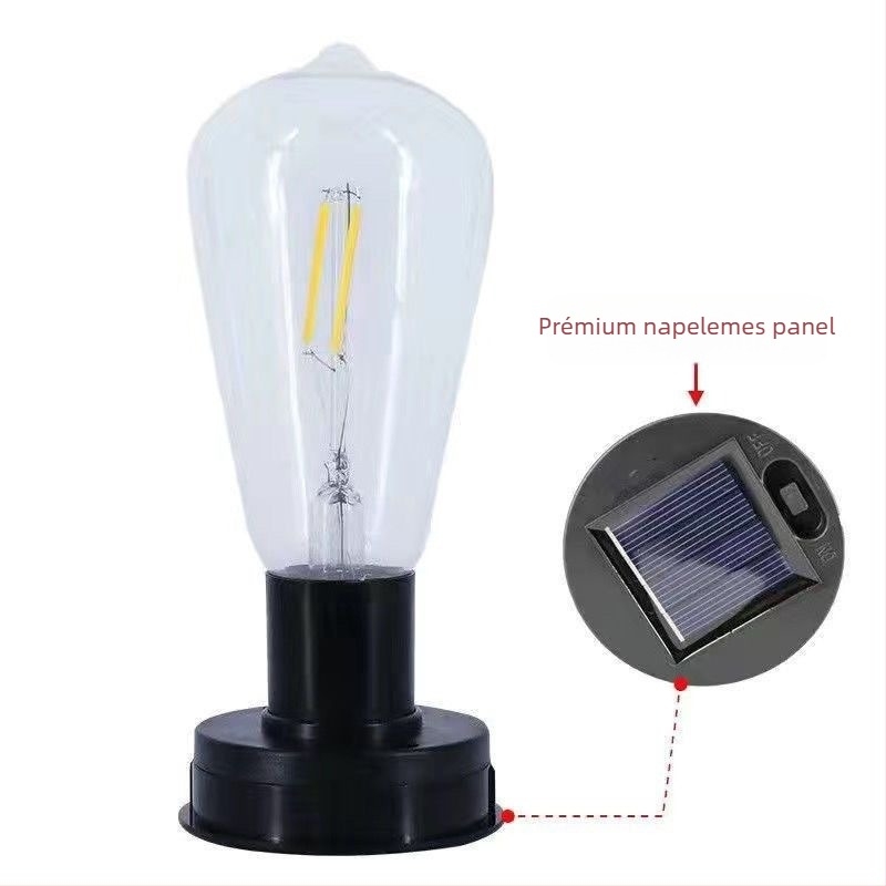 Napelemes tájvilágítás TY-K108, vasból készült test, LED, IP44