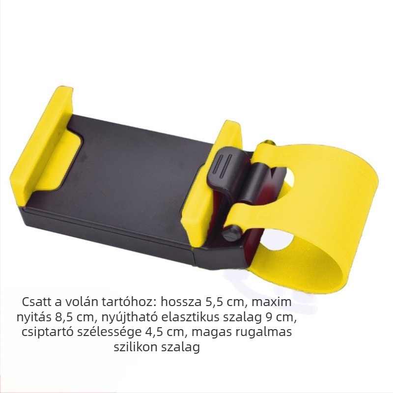 Autótelefon és navigációs tartó | hordozható kormánytartó, műanyag kivitel