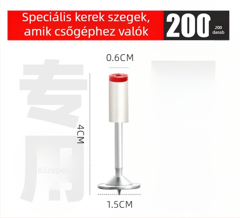 Szögbelövő keretépítéshez; acél test; zajmentes működés