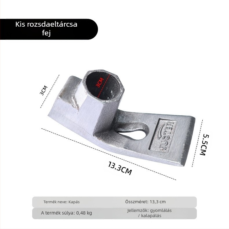 Mangán acélból készült kerti kapáló, teljes acélból készült, megerősített kivitel, mezőgazdasági használatra, kettős használat, téli bambusz hajtások ásására