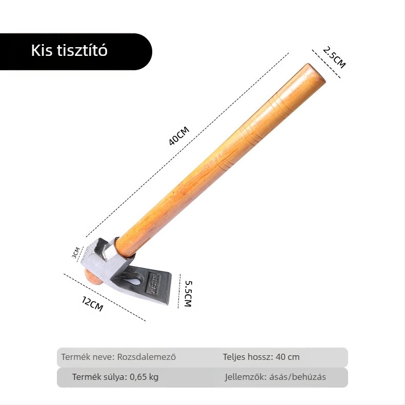 Mangán acélból készült kerti kapáló, teljes acélból készült, megerősített kivitel, mezőgazdasági használatra, kettős használat, téli bambusz hajtások ásására