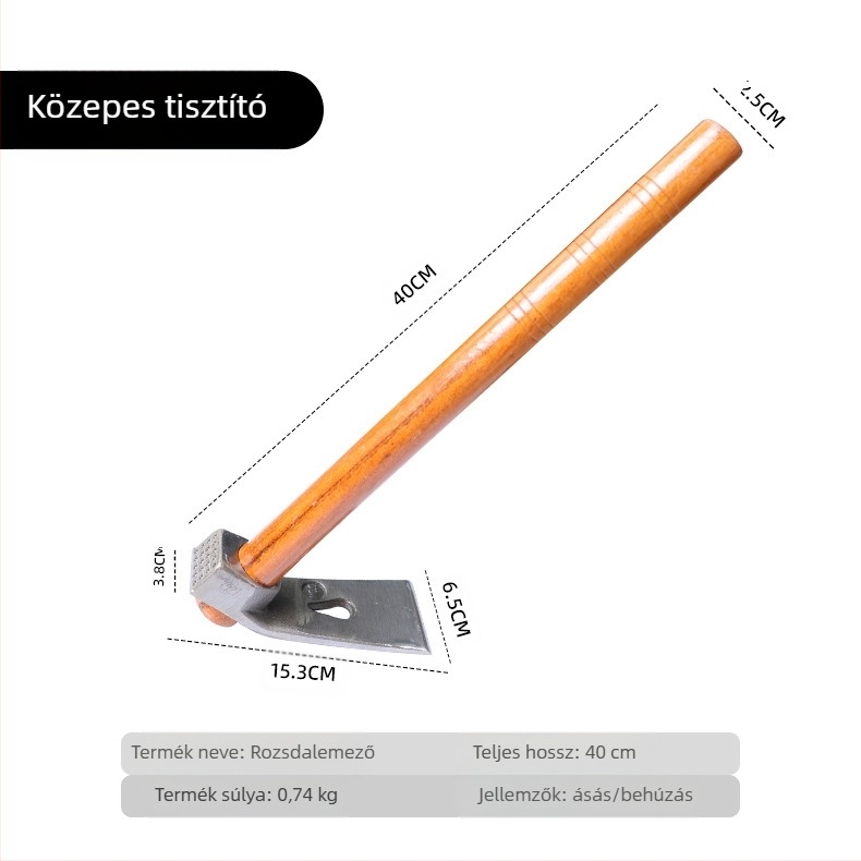 Mangán acélból készült kerti kapáló, teljes acélból készült, megerősített kivitel, mezőgazdasági használatra, kettős használat, téli bambusz hajtások ásására