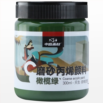 Zhongsheng Painting Material textúrés festék pigment készlet, propilén alapú, 300 ml kapacitás, 36 üveg dobozban, IP-engedély művészeti alkotáshoz