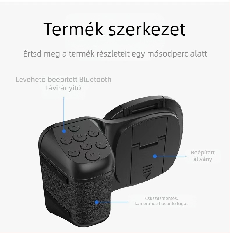 K01 E6 Bluetooth mobiltelefonhoz készült fotózási segéd, Selfie Stick, környezetbarát anyagok, testreszabható