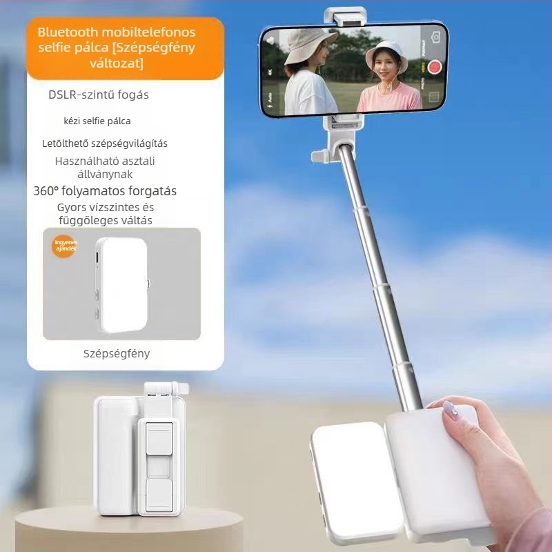 K01 E6 Bluetooth mobiltelefonhoz készült fotózási segéd, Selfie Stick, környezetbarát anyagok, testreszabható