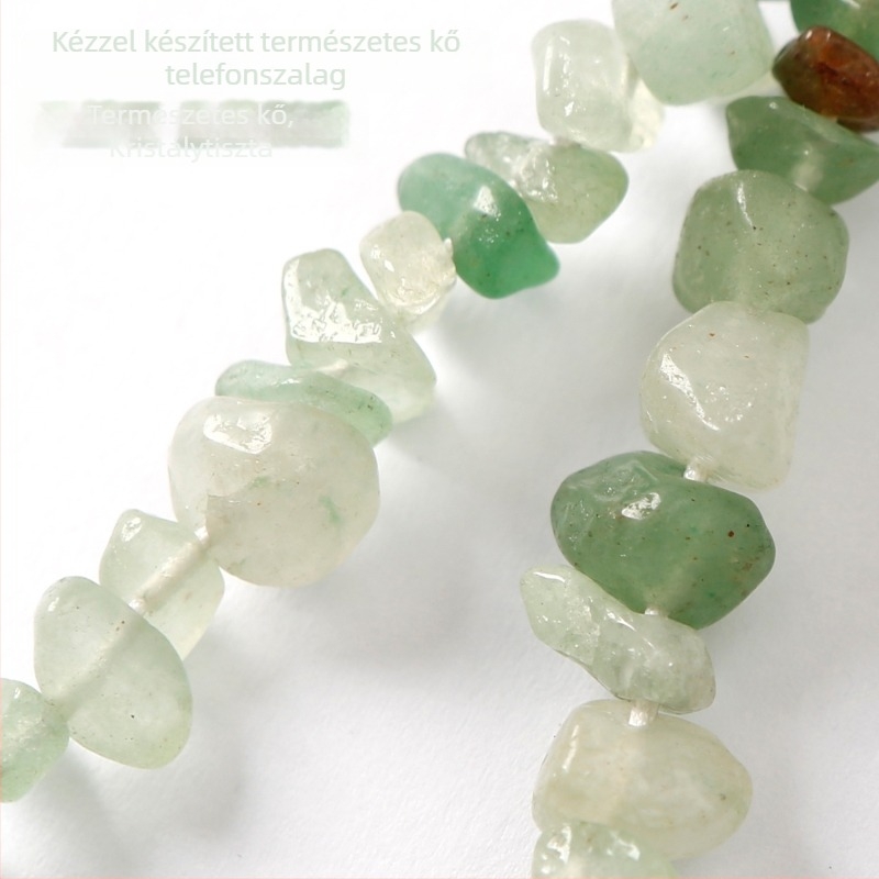 HXSAMG kristályos gyöngyös telefonzsinór, kézzel szőtt, eredeti dizájn