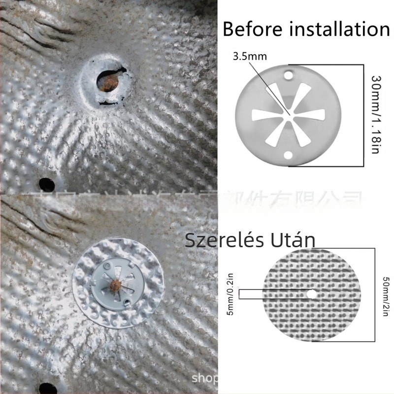 VW és Audi járművekhez tömítés és elülső panel hőszigetelő javító készlet — N90335004, N90796501; Meng acél