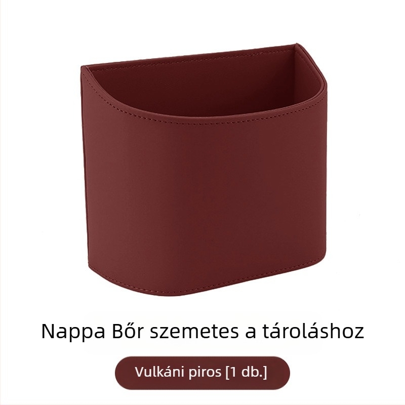 TIHOM Ülés hátára akasztható tároló doboz – Többfunkciós belső szervező, anyagok: szintetikus gyanta és valódi bőr, általános autóhasználat