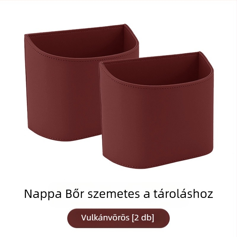 TIHOM Ülés hátára akasztható tároló doboz – Többfunkciós belső szervező, anyagok: szintetikus gyanta és valódi bőr, általános autóhasználat