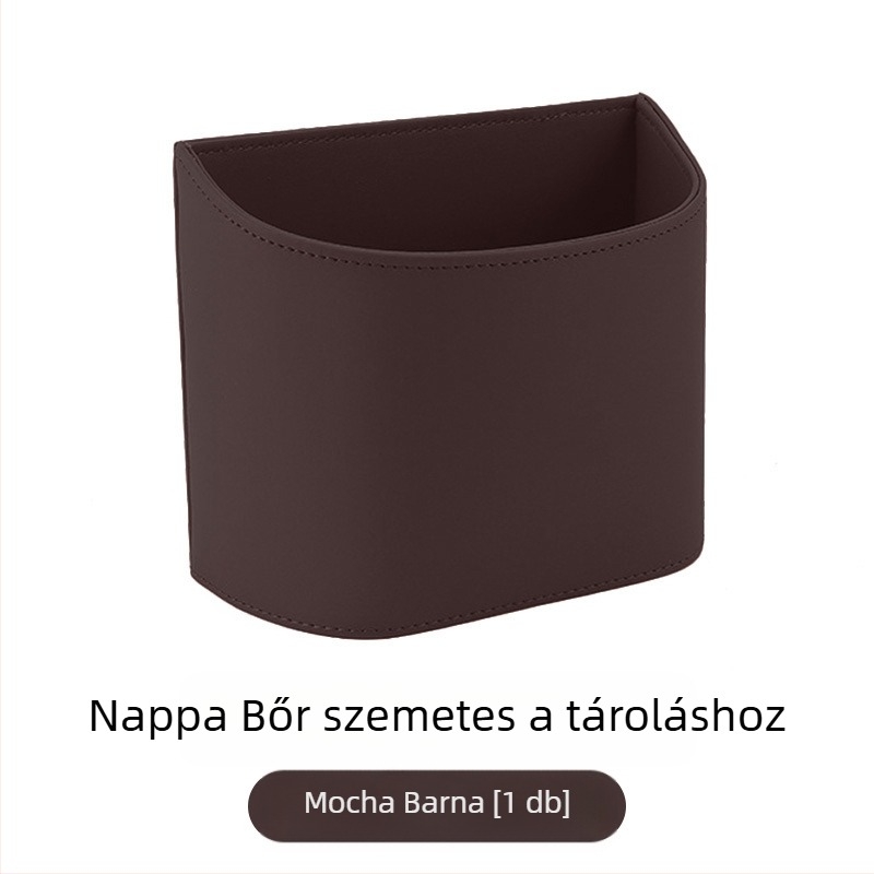 TIHOM Ülés hátára akasztható tároló doboz – Többfunkciós belső szervező, anyagok: szintetikus gyanta és valódi bőr, általános autóhasználat