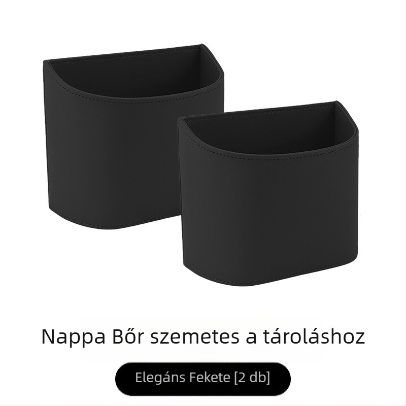 TIHOM Ülés hátára akasztható tároló doboz – Többfunkciós belső szervező, anyagok: szintetikus gyanta és valódi bőr, általános autóhasználat