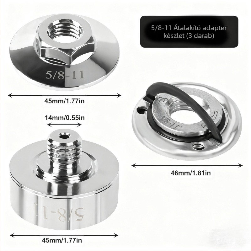 SOLIDURE X-Lock M14 adapter gyémánt fúrófejekhez, fűrészlapokhoz és vágókorongokhoz szögcsiszolóhoz