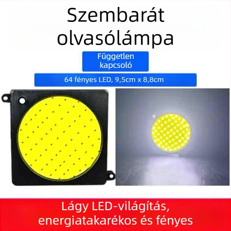COB LED belső olvasófény a teherautó kabinjához — 12-85V, alumínium COB modul, 54/64/87/108 LED dióda, alkalmas teherautókra, autókra, félpótkocsikra, vanokra, buszokra