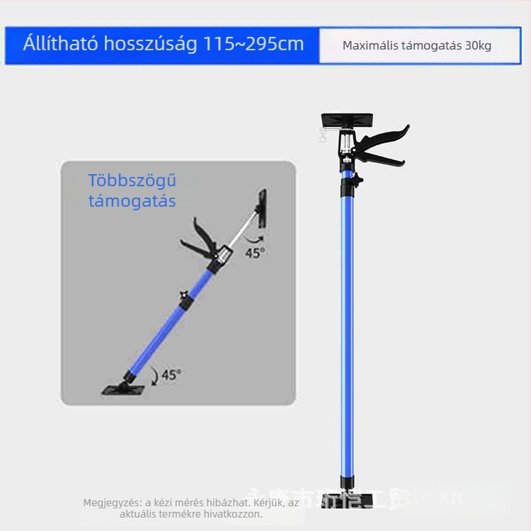 Függő szekrények teleemelő tartóval, teleszkópos rúddal, gipszkarton-támogatás és ácsoknak szánt mennyezeti eszköz