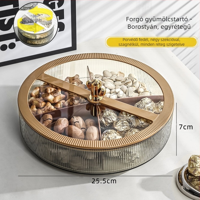 Multi-pie Akril gyümölcstál otthoni használatra — fényűző retro stílus, első osztályú minőség