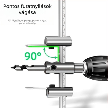 DIY állítható repülőgép-típusú ötvözet lyukfúró – fához, gipszkartonhoz, downlight-hoz és műanyaghoz