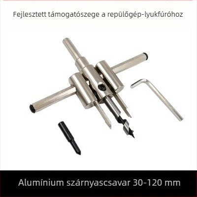 DIY állítható repülőgép-típusú ötvözet lyukfúró – fához, gipszkartonhoz, downlight-hoz és műanyaghoz