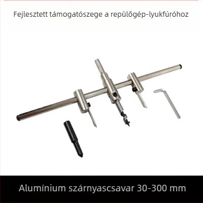 DIY állítható repülőgép-típusú ötvözet lyukfúró – fához, gipszkartonhoz, downlight-hoz és műanyaghoz