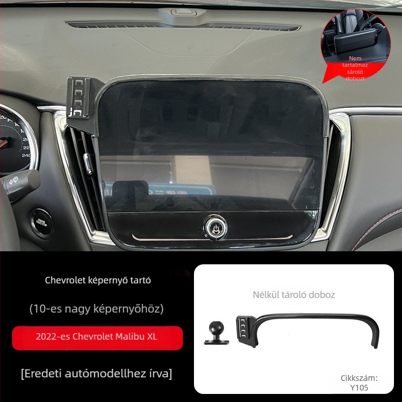 Tracy autós telefontartó Chevrolet műszerfalhoz — snap-on rögzítés, rögzítő alap, nincs töltés