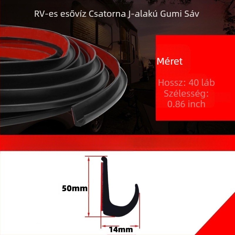 TPE anyagú RV tömítőcsík – vízálló, porálló, öntapadós, öregedésálló, szakadásálló