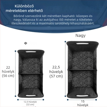 Bőrből készült csomagtartó tároló doboz – összecsukható, 50 L, vízálló
