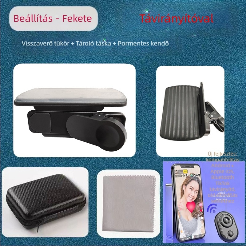 TH-217 Univerzális clip-on telefonlencse – Selfie reflexiós lencse Sky Mirror effektussal – Shenzhen