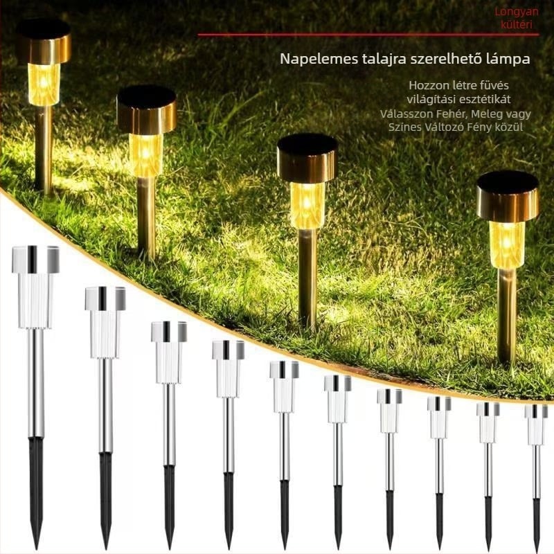 Napsugaras kerti állólámpa – LED 2835, 1.2V, 6–12 órás működési idő, absztrakt forma