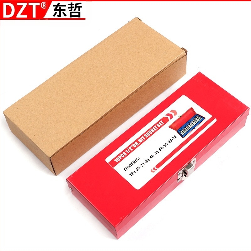 Pneumatikus autójavító készlet, 12 darabos, S2 szerszámacél, barázdált felület, MF márka