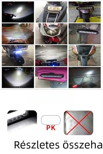 LED fényszóró motorkerékpárokhoz és elektromos járművekhez, nagy fényerejű spotlámpa, 12V/24V/48V/60V