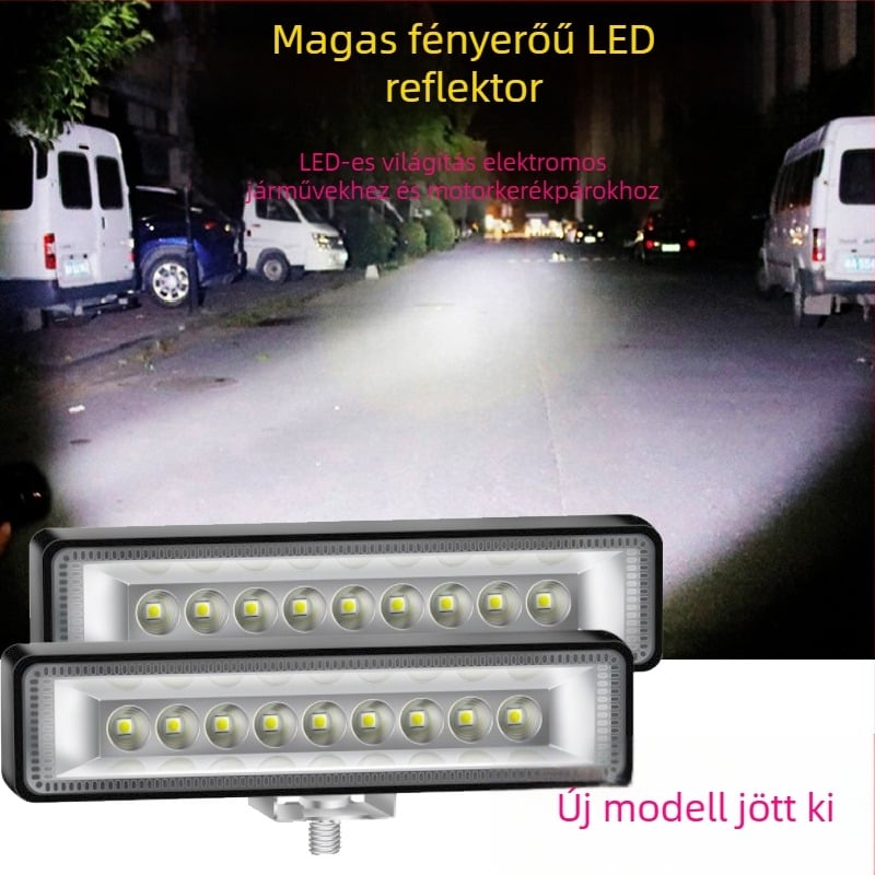 LED fényszóró motorkerékpárokhoz és elektromos járművekhez, nagy fényerejű spotlámpa, 12V/24V/48V/60V