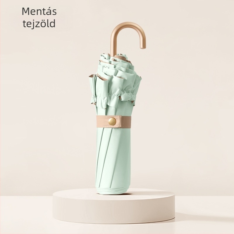 Háromrészes összecsukható esernyő 8 bordával, UPF >50, 190T ütésálló anyag, szár: ötvözet, bordák: rostos