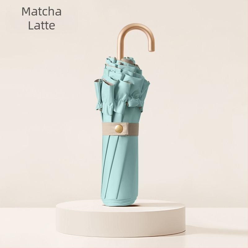 Háromrészes összecsukható esernyő 8 bordával, UPF >50, 190T ütésálló anyag, szár: ötvözet, bordák: rostos