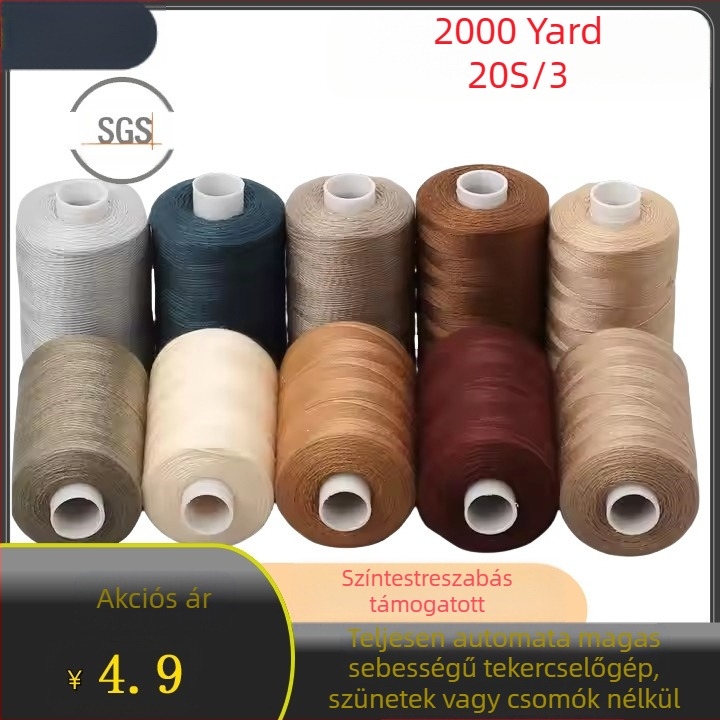 Varrószál, nagy sebességű, poliészter-spandex, South Village márka, ruházathoz és háztartási textilekhez