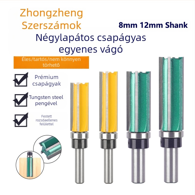 PTA cementált karbid oldalsó maró, 4 vágóéllel, Ø16/21 mm, Ø8/12 mm tokmány