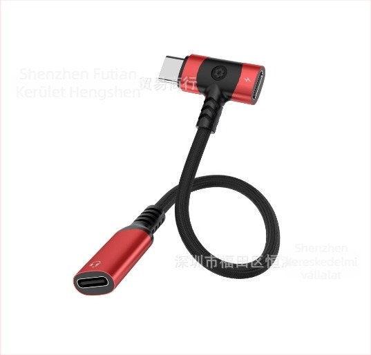 2-in-1 USB-C és Lightning audió- és töltés adapter Apple, Samsung és Google eszközeihez (HS-118 modell)