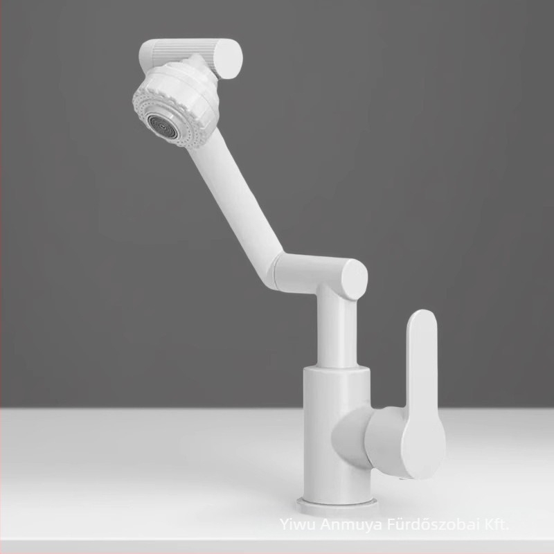 Lucky Cat univerzális mosdócsap – kerámiadiszka szeleppel, műanyag test, meleg/ hideg, 360° forgás