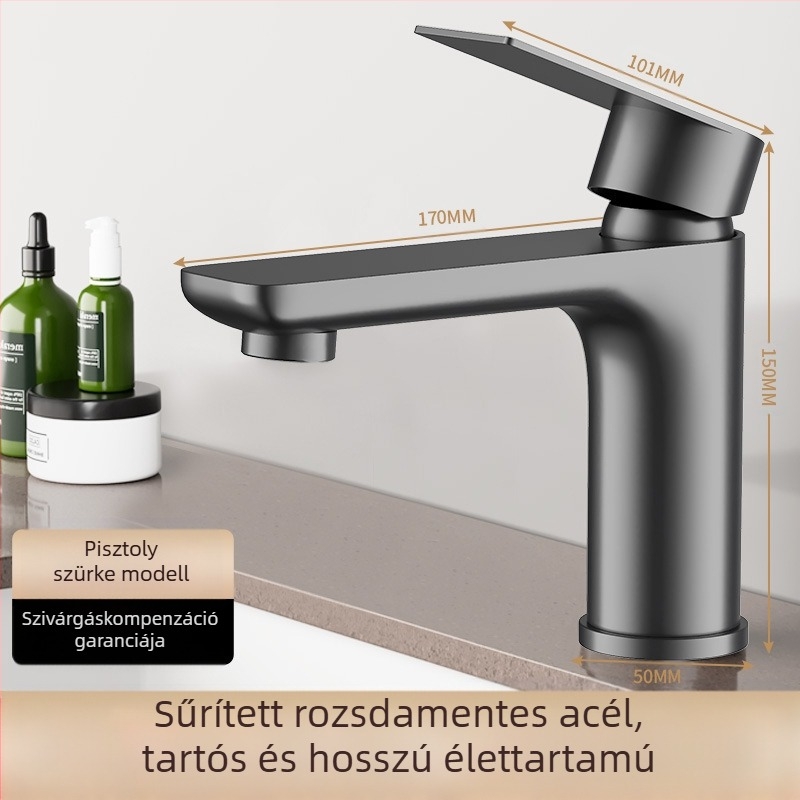 Lucky Cat univerzális mosdócsap – kerámiadiszka szeleppel, műanyag test, meleg/ hideg, 360° forgás