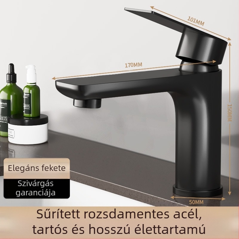 Lucky Cat univerzális mosdócsap – kerámiadiszka szeleppel, műanyag test, meleg/ hideg, 360° forgás