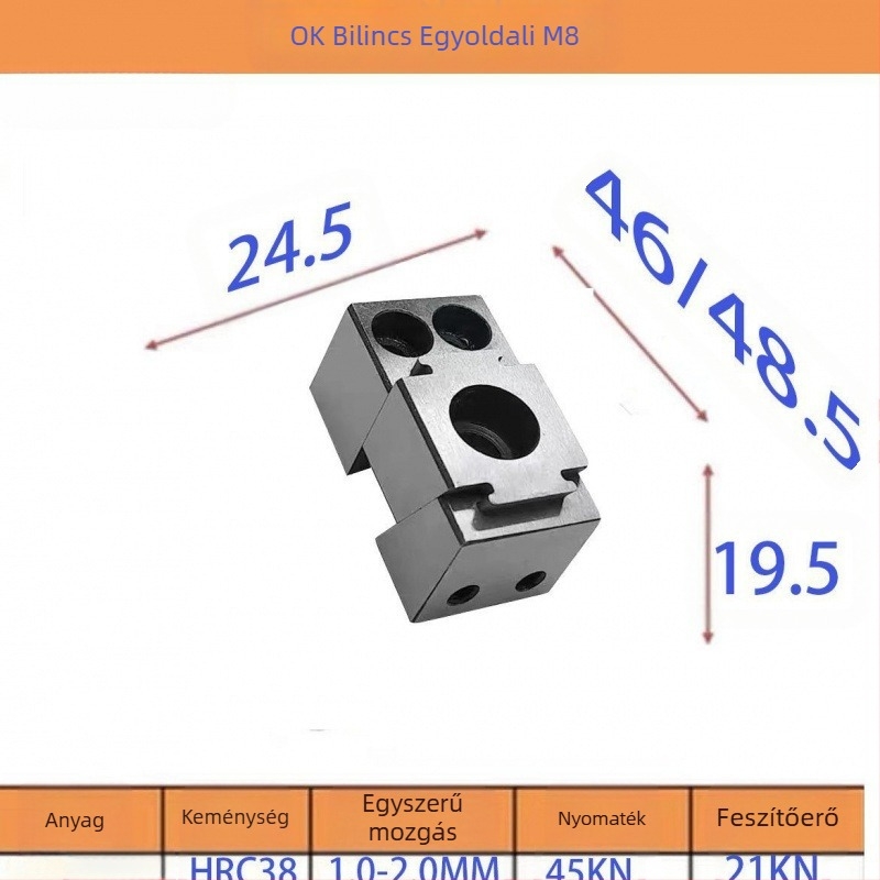 Hegesztőállomás fixáló – többfunkciós élfogó, mágnesmentes, egyoldalas kivitel