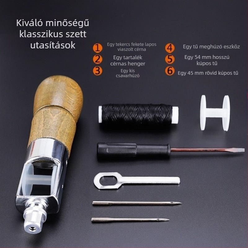 Kézzel varráshoz használható eszközkészlet tűkkel, szúróeszközzel és perforáló eszközökkel (Kategória: Pin; Márka: Egyéb; Anyag: Egyéb; Stílus: Kreatív)