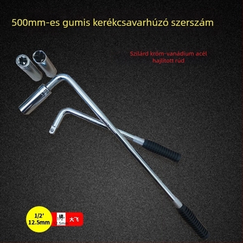 L-típusú gömbfejes szerelőkulcs készlet gumiabroncsokhoz, nehéz kivitel, króm-vanádium acélból