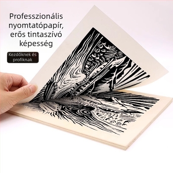 Rizspapír fa nyomtatáshoz, rostból, 50–70 g/m², műanyag tasakos csomagolás, Jiangsu eredet