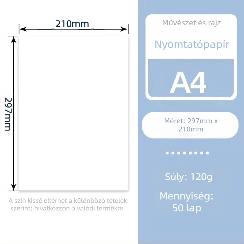 Rizspapír fa nyomtatáshoz, rostból, 50–70 g/m², műanyag tasakos csomagolás, Jiangsu eredet